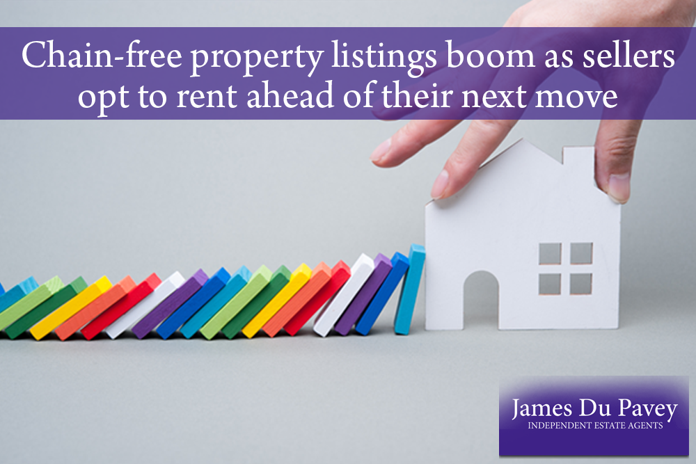 Chain-free property listings boom as sellers opt to rent ahead of their next move