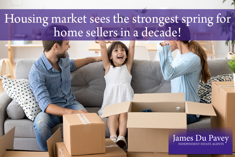 Housing market sees the strongest spring for home sellers in a decade!